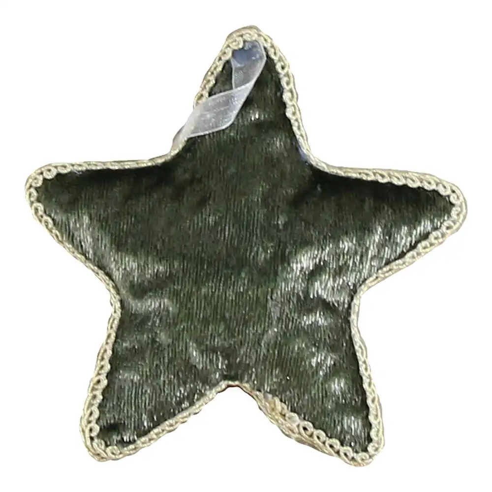 Ornament de brad Stea din textil 12 CM