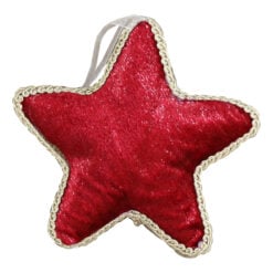 Ornament de brad Stea din textil 12 CM