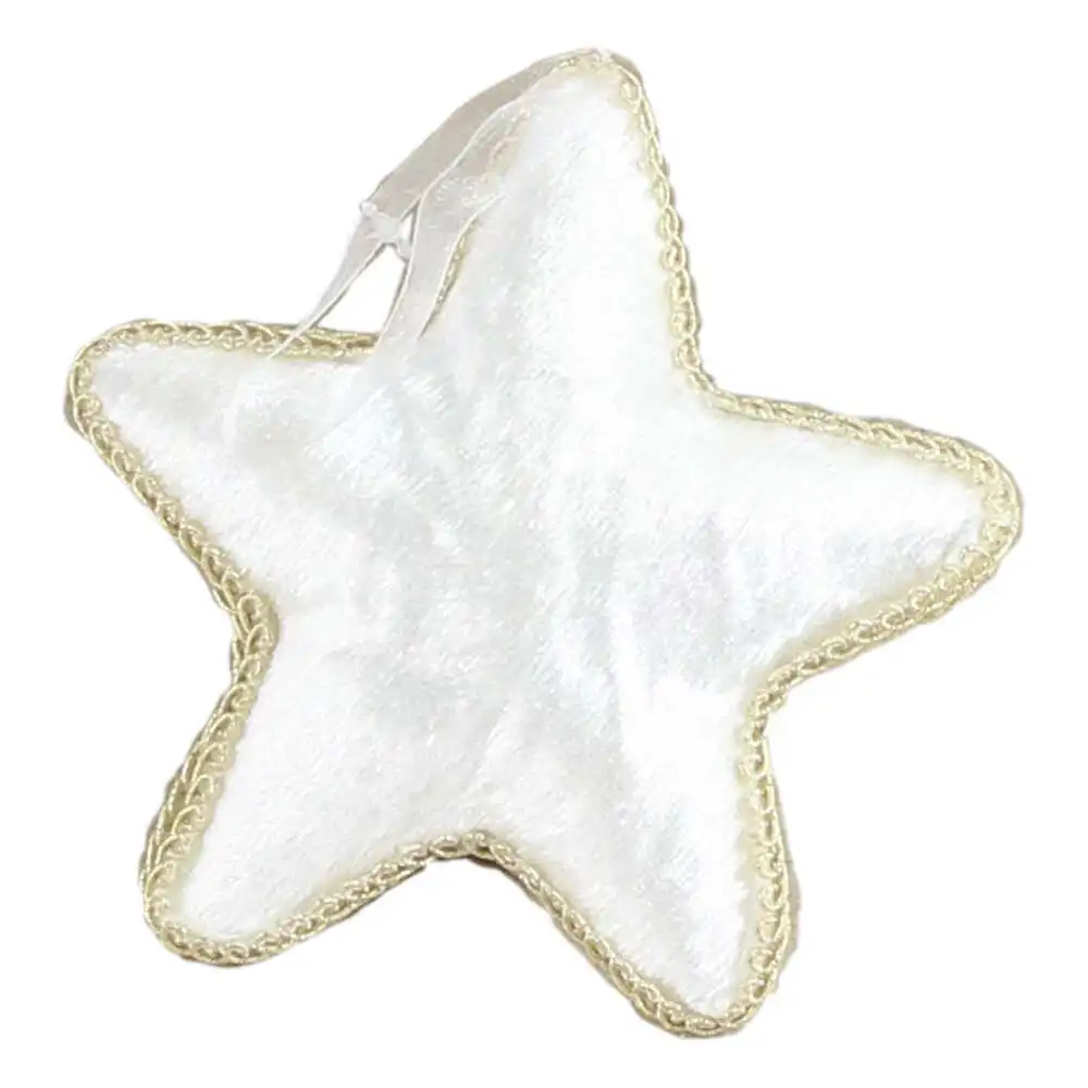 Ornament de brad Stea din textil 12 CM