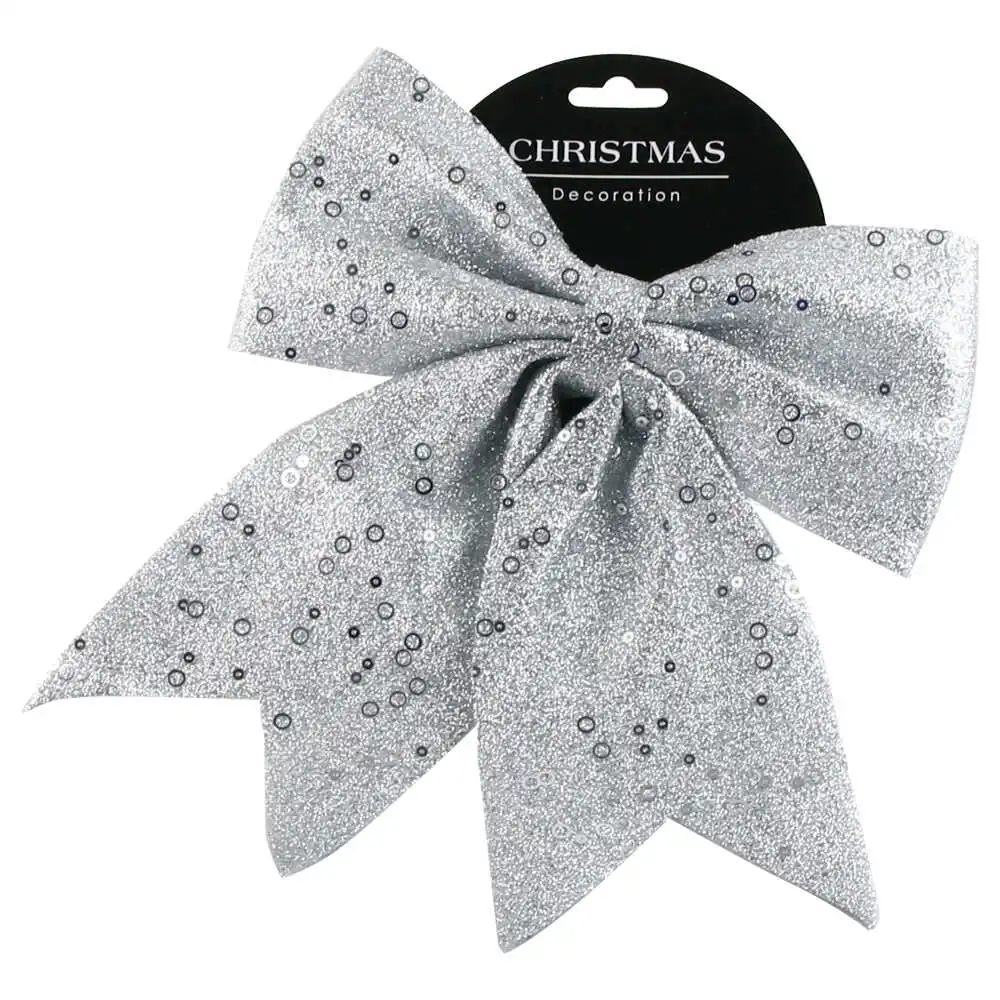 Ornament Fundita Argintiu cu paiete 23x30 CM