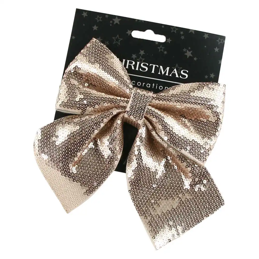 Ornament Fundita Rosegold cu paiete 17 CM Ornament Fundita Rosegold cu paiete 17 CM