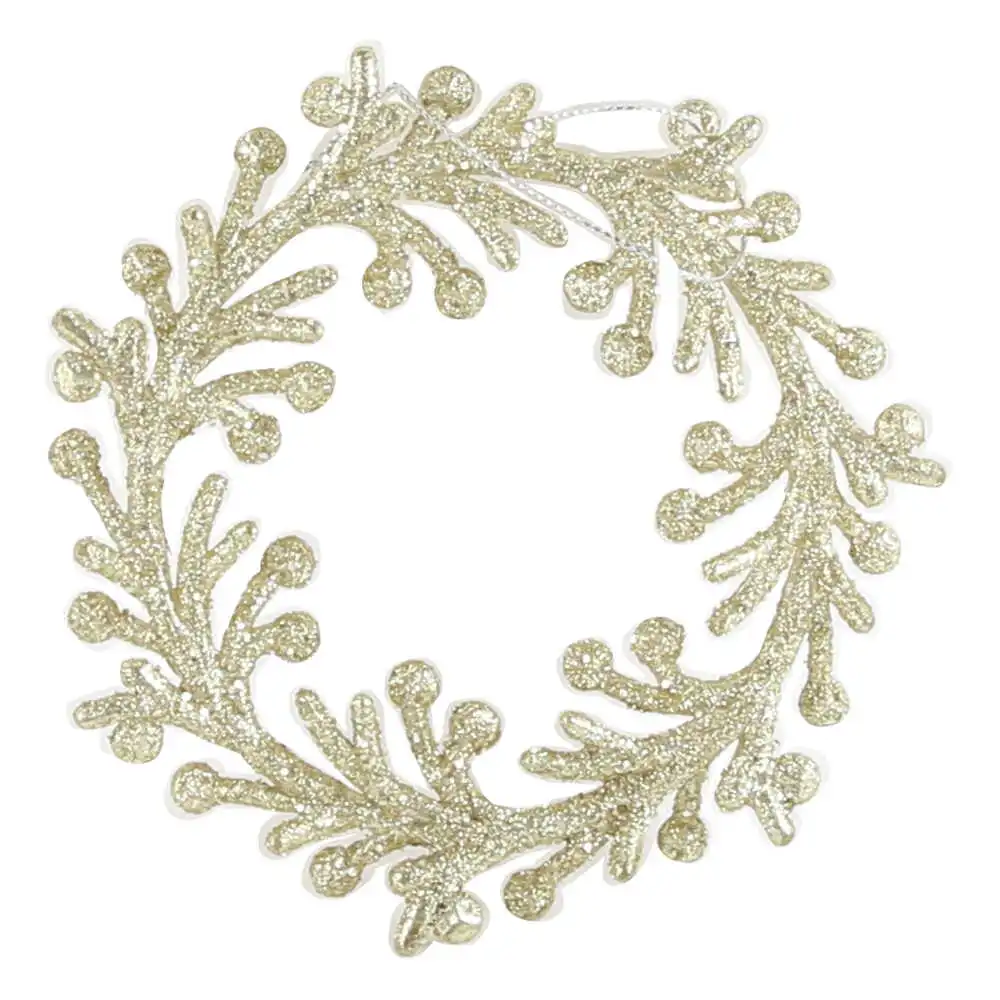 Coronita decor usa acryl cu glitter 14 CM Coronita decor usa acryl cu glitter 14 CM
