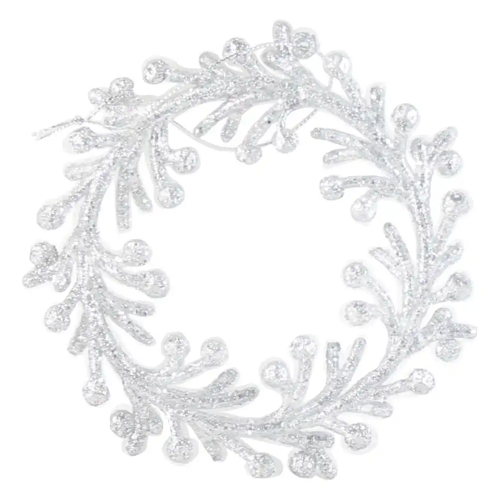 Coronita decor usa acryl cu glitter 14 CM Coronita decor usa acryl cu glitter 14 CM