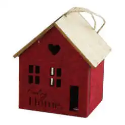 Ornament de brad Casuta din pasla 8 CM