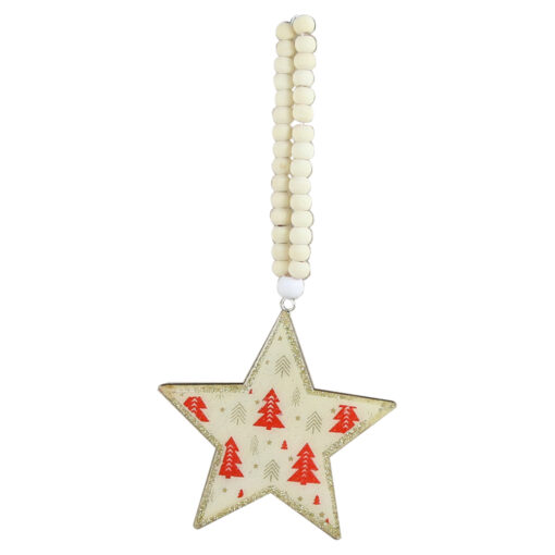 Ornament de brad din lemn 9 CM