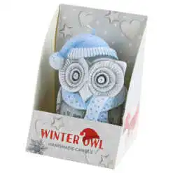 Lumanare de Craciun Winter Owl 10 CM