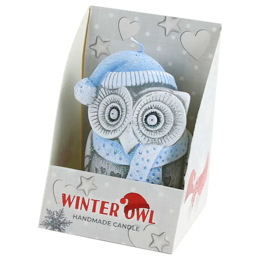 Lumanare de Craciun Winter Owl 10 CM Lumanare de Craciun Winter Owl 10 CM