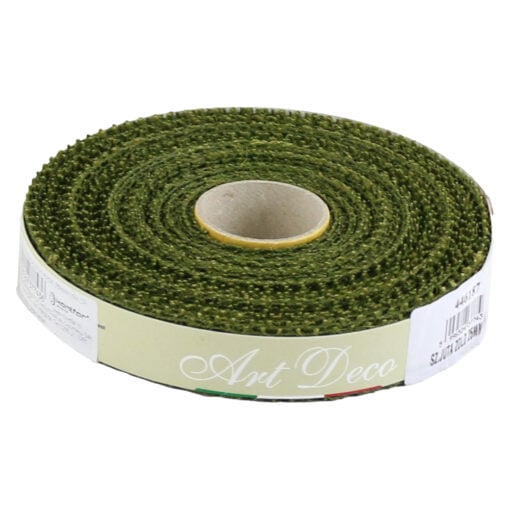 Rola panglica iuta verde 2.5 mm x 15 m