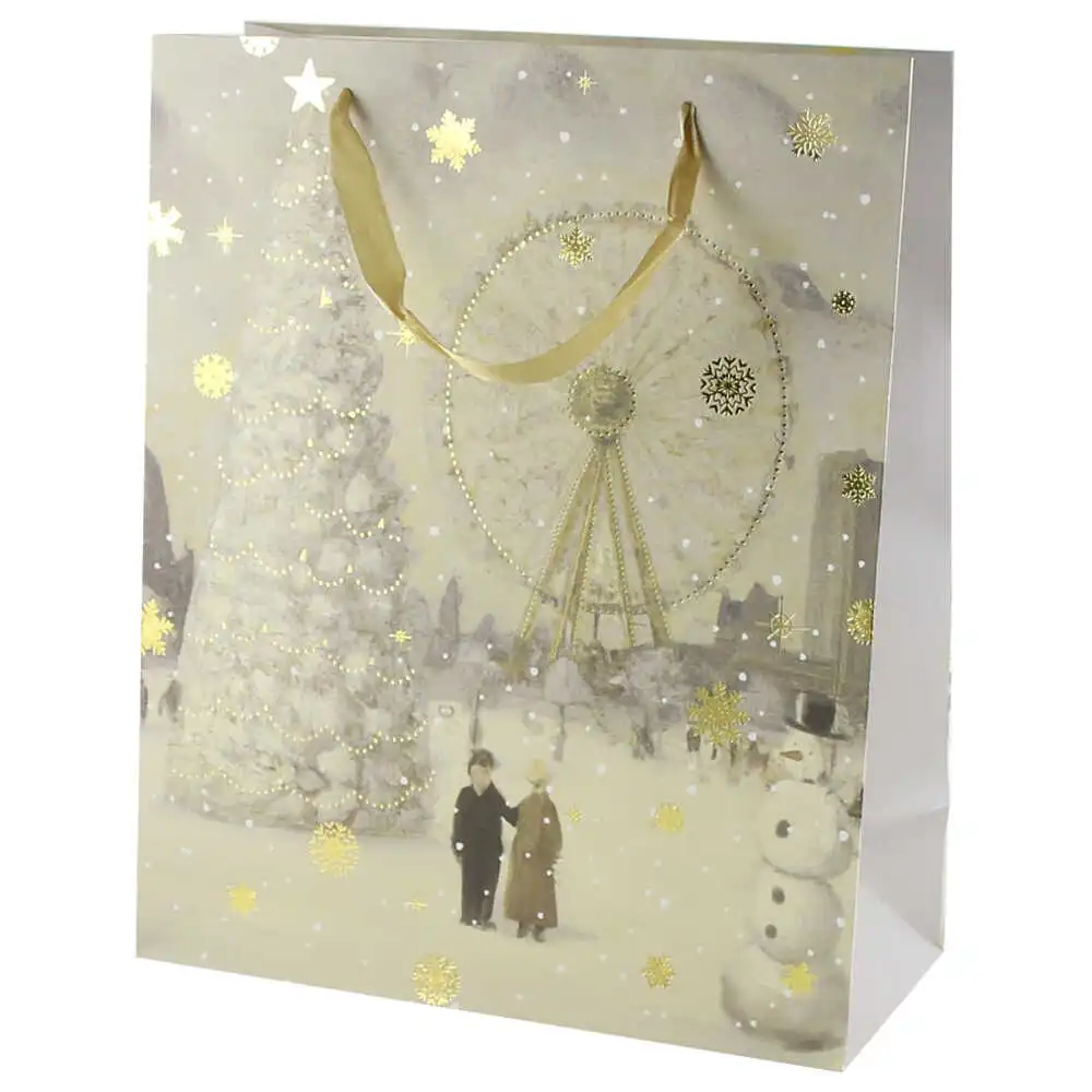 Punga cadou Craciun 26x32 CM - Roata Uriasa