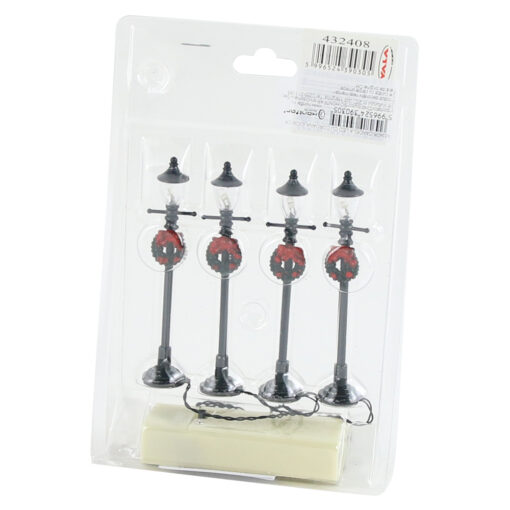 Set decoratiune cu led 4 felinare stradale 10 CM