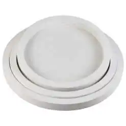 Set 3 platouri rotunde din lemn 26/23/20 CM