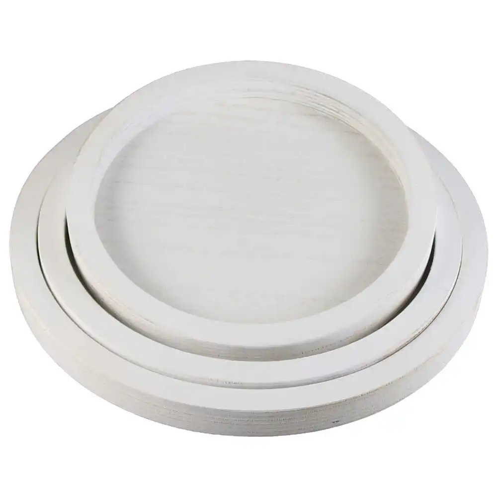 Set 3 platouri rotunde din lemn 26/23/20 CM Set 3 platouri rotunde din lemn 26/23/20 CM