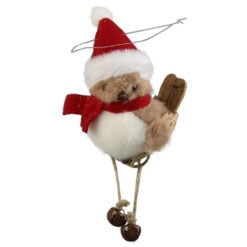 Ornament de brad Pasare cu clopotei 17 CM