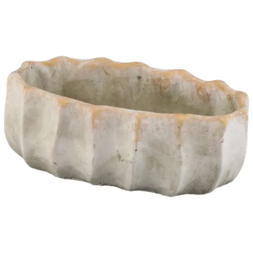 Ghiveci oval din piatra 17x9x7 CM
