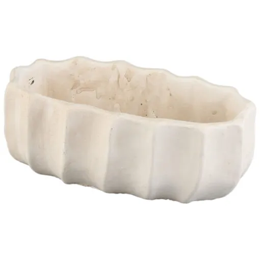 Ghiveci oval din piatra 18x8x7 CM