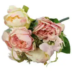 Buchet artificial cu trandafir 30 CM