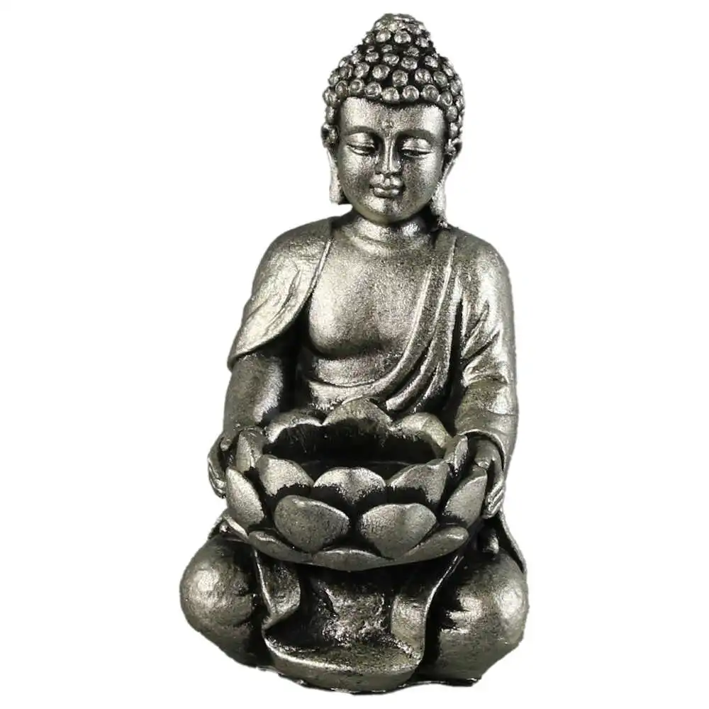 Suport candela din metal Buddha 8x14 CM Suport candela din metal Buddha 8x14 CM