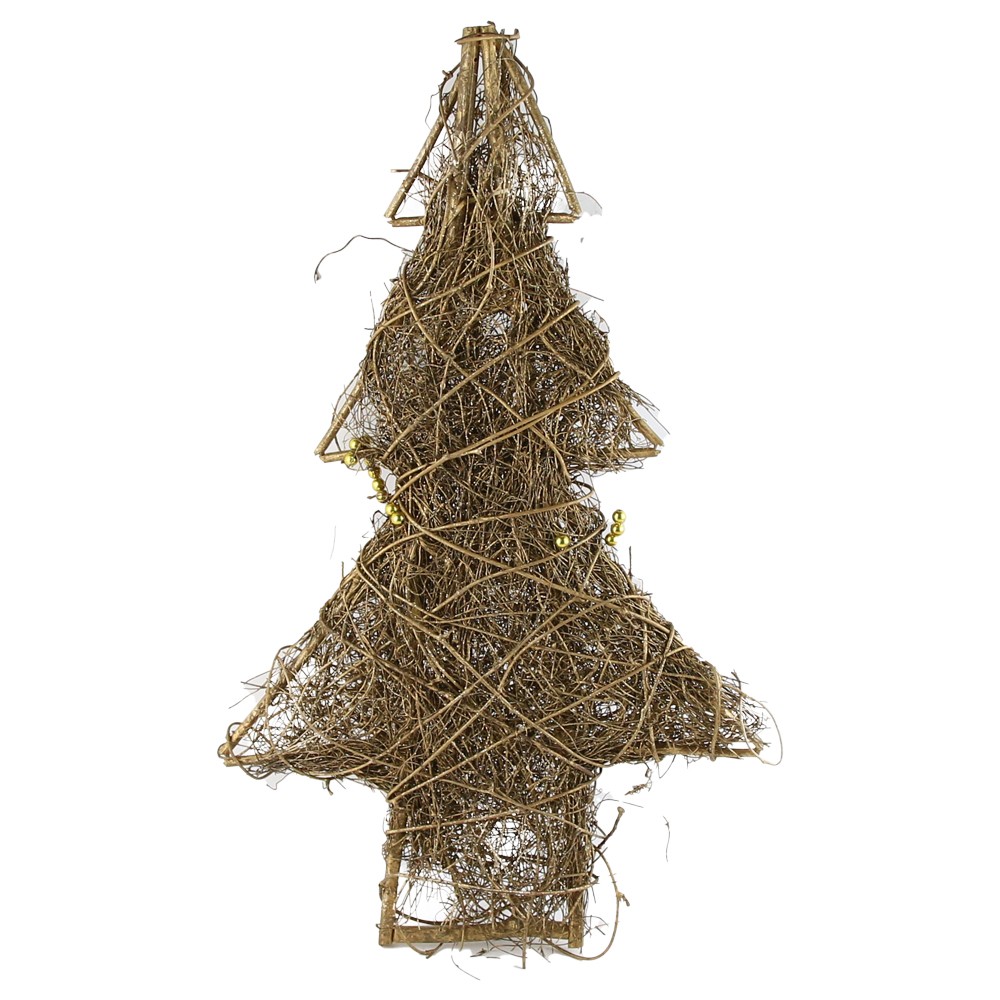 Decor Craciun Brad din nuiele 50 CM Decor Craciun Brad din nuiele 50 CM