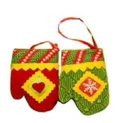 Ornament realizat din textil - Manusa - 2 modele