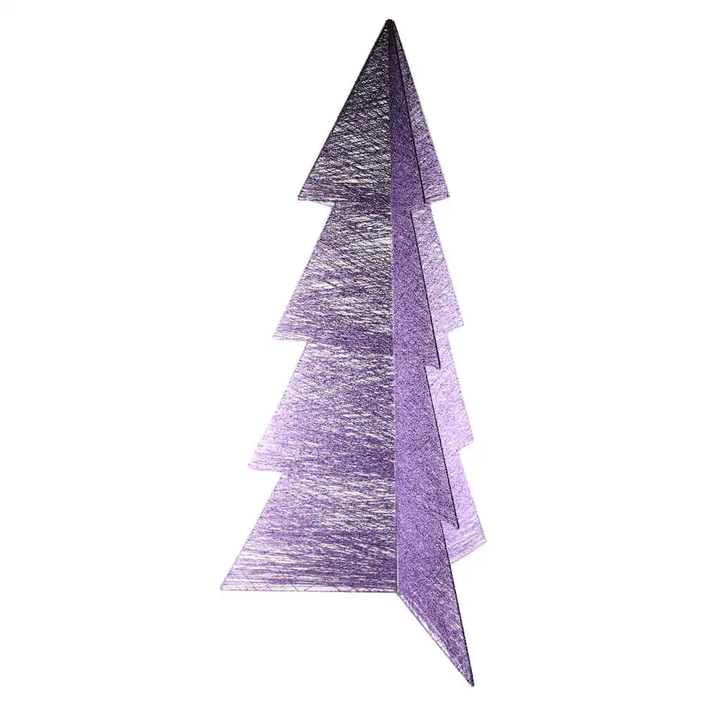 Decor Craciun Brad din sarma Mov 90 CM