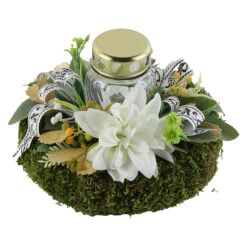 Coronita pentru cimitir cu candela 23 CM