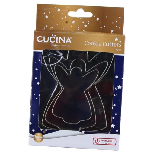 Set 3 forme prajituri de Craciun din inox