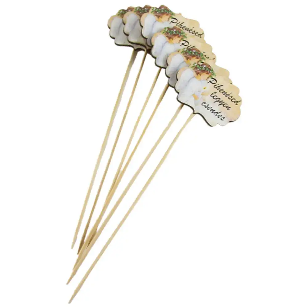 Set 6 pick tablite pentru coronite cimitir 7x25 CM