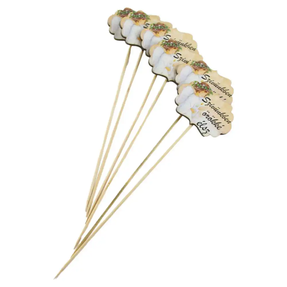 Set 6 pick tablite pentru coronite cimitir 7x25 CM