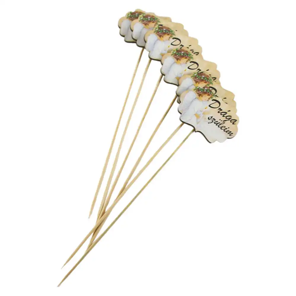 Set 6 pick tablite pentru coronite cimitir 7x25 CM