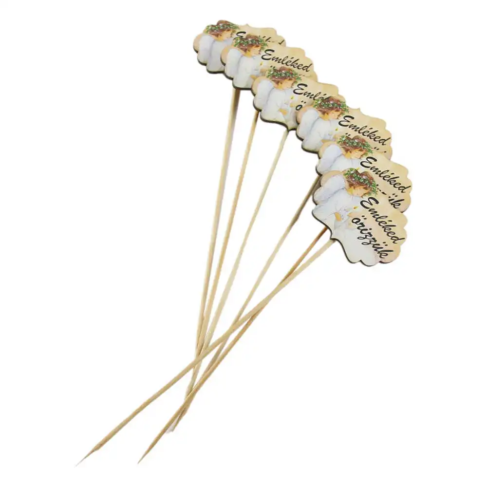 Set 6 pick tablite pentru coronite cimitir 7x25 CM