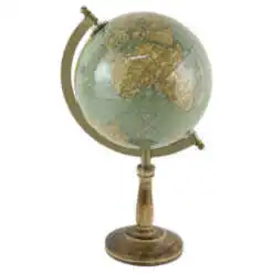 Glob pamantesc pe suport din lemn 18x31 CM