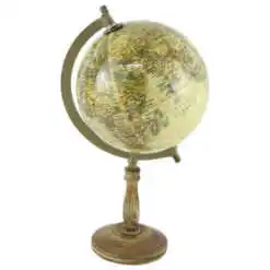 Glob pamantesc pe suport din lemn 18x31 CM