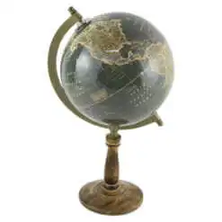 Glob pamantesc pe suport din lemn 18x31 CM
