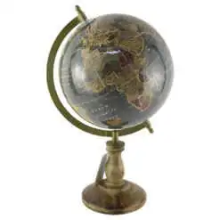 Glob pamantesc pe suport din lemn 21x30 CM