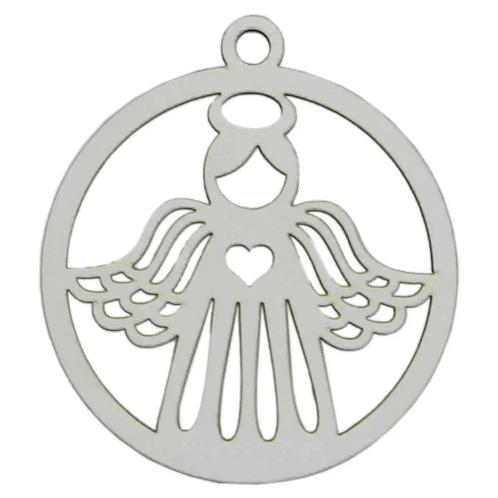 Ornament de brad din lemn 8x9 CM - Inger Ornament de brad din lemn 8x9 CM - Inger