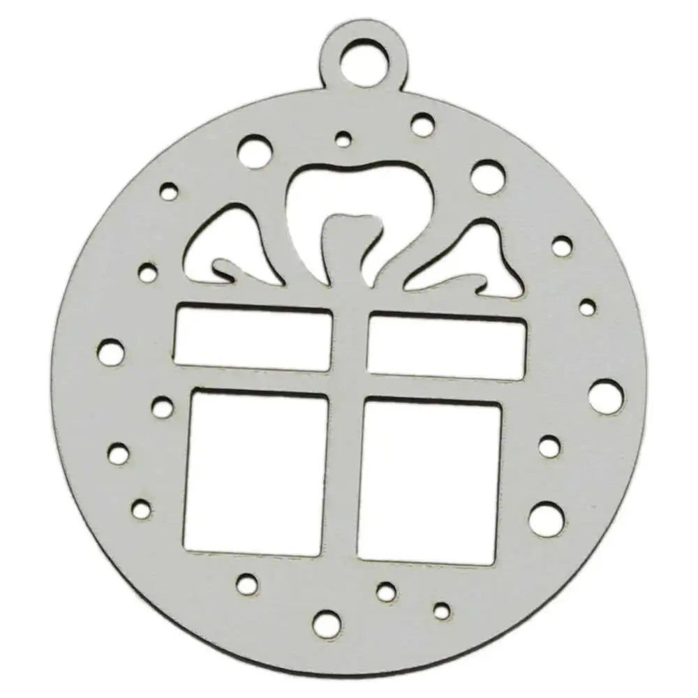 Ornament de brad din lemn 8x9 CM - Cutie cadou