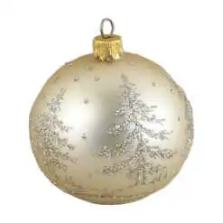 Glob pentru brad din sticla 8 CM