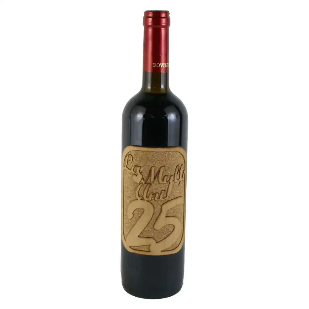 Vin rosu 750 ml "La multi ani! 25"