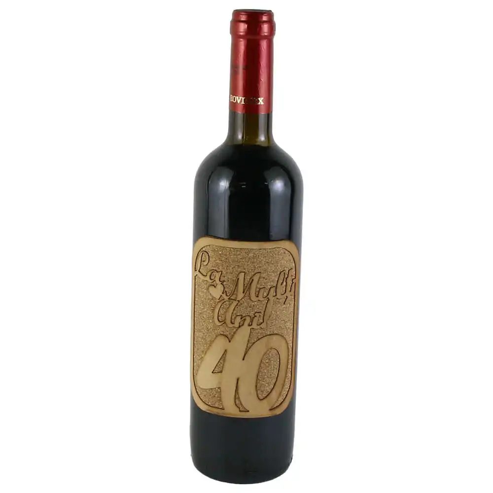 Vin rosu 750 ml "La multi ani! 40"