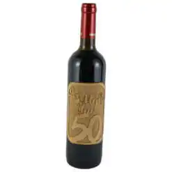 Vin rosu 750 ml "La multi ani! 50"