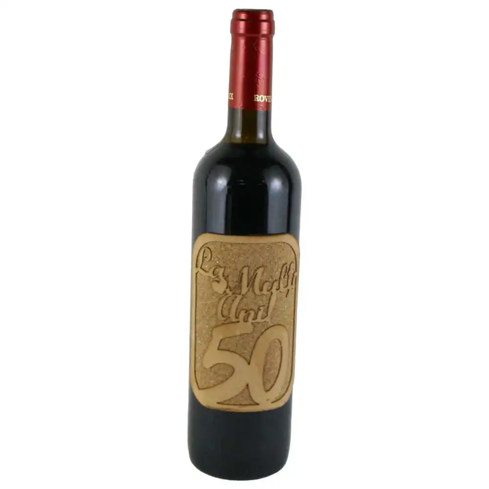 Vin rosu 750 ml "La multi ani! 50"
