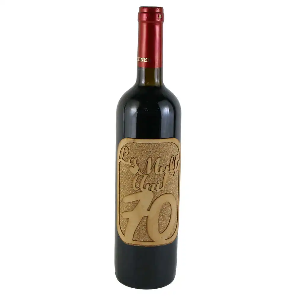 Vin rosu 750 ml "La multi ani! 70"