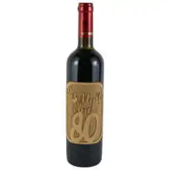Vin rosu 750 ml "La multi ani! 80"