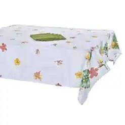 Set fata de masa din bumbac cu 4 servetele 150x150 CM/35x35 CM