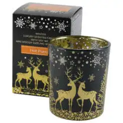 Lumanare de Craciun parfumata in pahar 200 gr