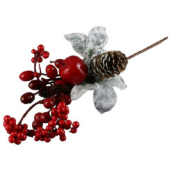 Pick creanga cu mar si bobite rosii 35 CM