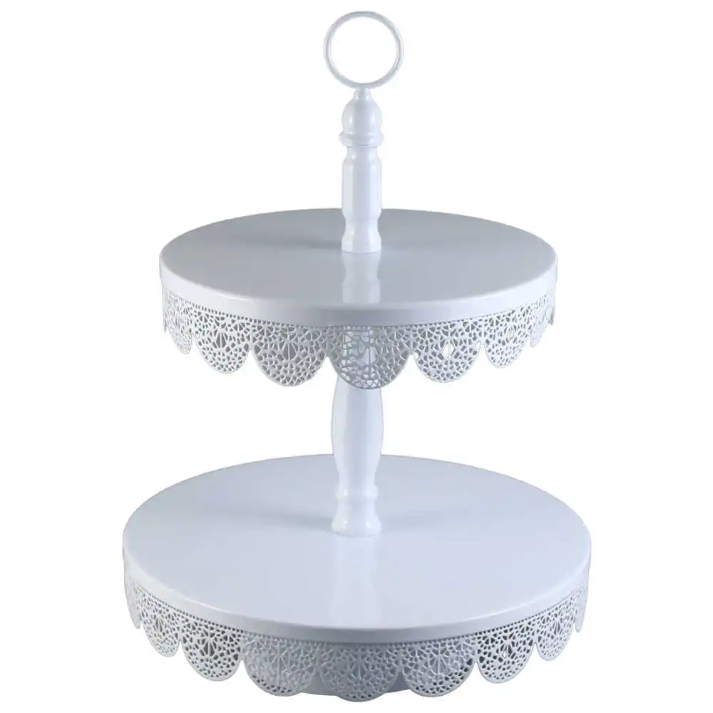 Platou etajat din metal cu 2 nivele 20/25x35 CM