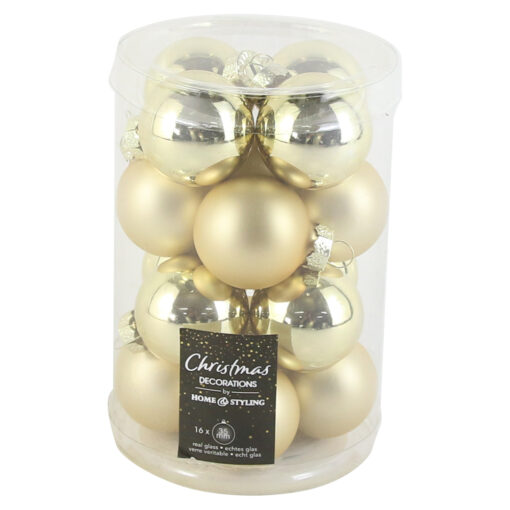 Set 16 globuri pentru brad din sticla 3.5 CM