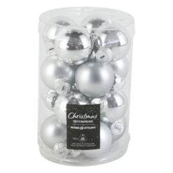 Set 16 globuri pentru brad din sticla 3.5 CM