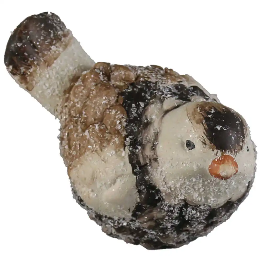 Figurina Pasare din ceramica cu glitter 10x6 CM